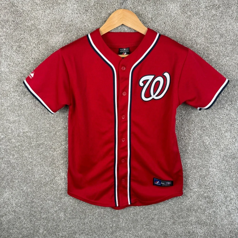 Majestic‎ Washington Nationals Bryce Harper 34 Baseball Jersey Youth Large 14-16